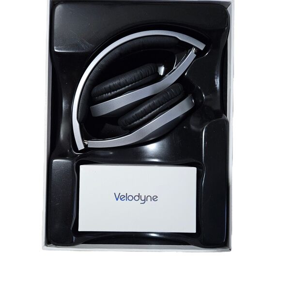 Velodyne vLeve On-Ear High Performance Headphones (Silver) New In Box - Picture 6 of 9